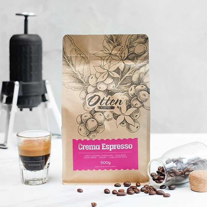 

Otten Coffee Crema Espresso 500 gram Kopi | Espresso Blend Best Seller