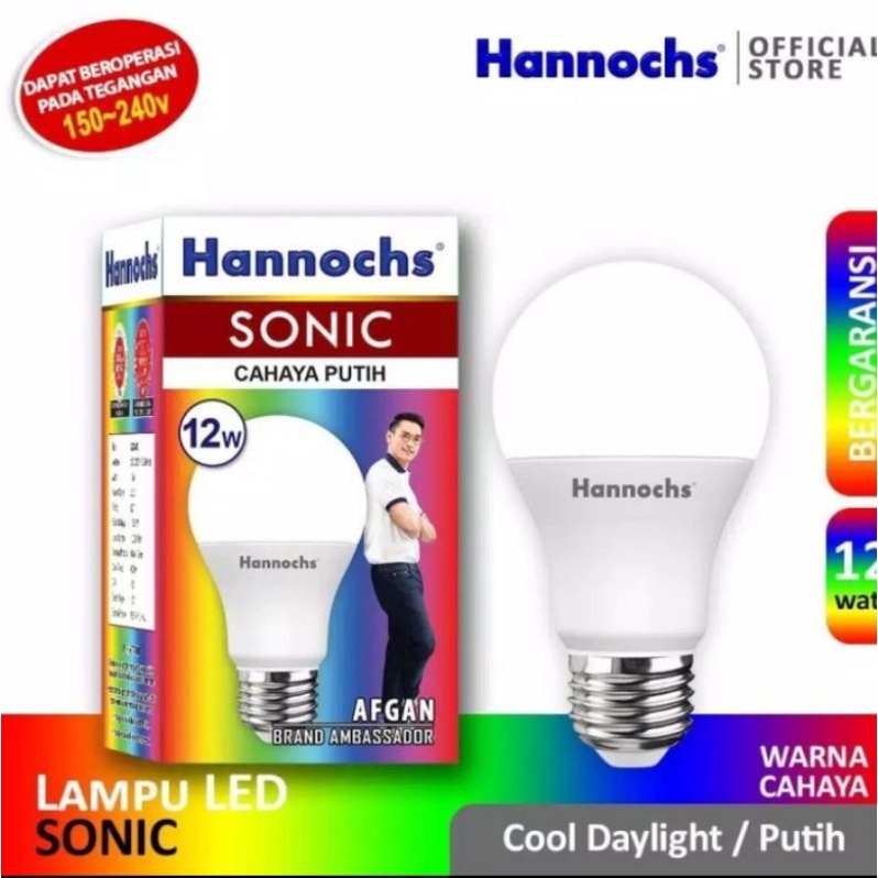 Lampu Hannoch Sonic 12w lampu led sonic perlengkapan rumah cirebon Perabotan Rumah tangga
