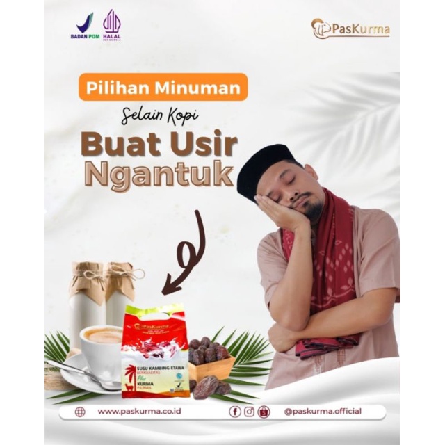 

PasKurma Susu Kambing Etawa Plus Kurma Pilihan