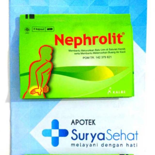 Nephrolit Strip isi 5 kapsul Kalbe Jamu Peluruh Batu Urin dan Pelancar Buang air Kecil