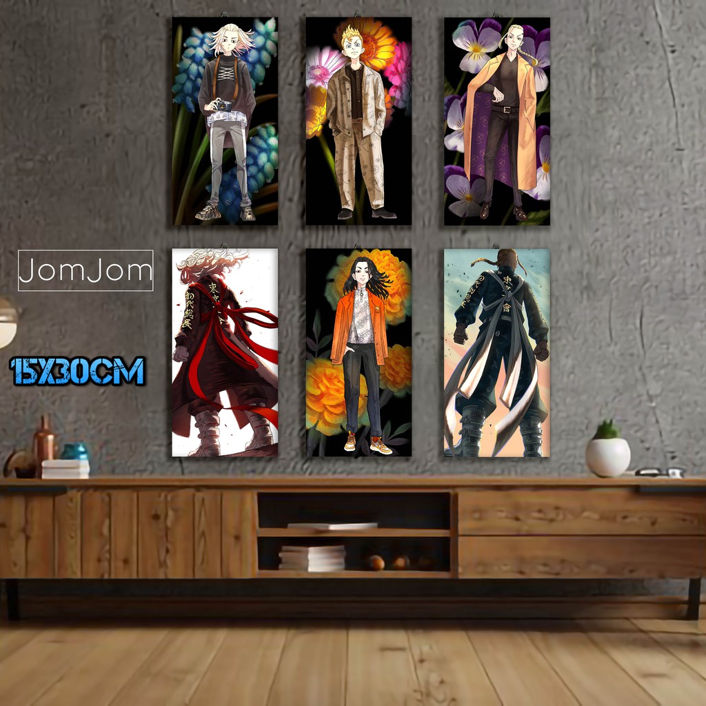 Poster Bingkai Kayu Tokyo Revengers Anime Dekorasi Kamar Poster Murah Keren Karakter Anime Shopee Indonesia