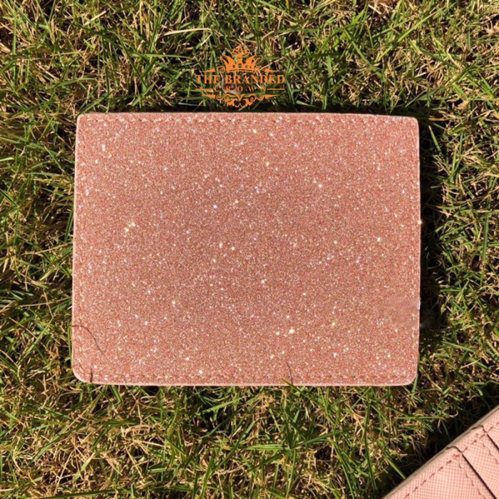 

Kate Spade Greta Court Graham Gold Glitter Card Holder Wallet
