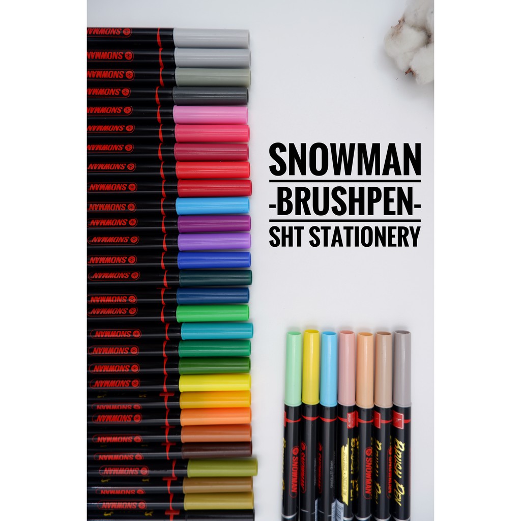 

SNOWMAN BRUSH PEN / BRUSHPEN/ SPIDOL KUAS LETTERING / KALIGRAFI WARNA PART 1