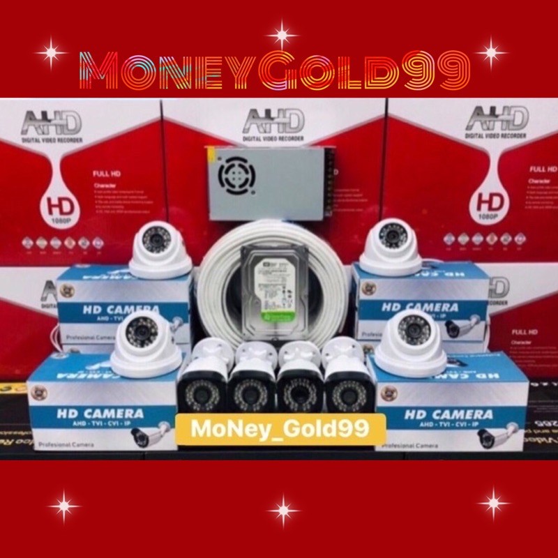 PAKET CCTV 8CHANNEL 8CAMERA 5MP FULL HD +HARDISK 500GB/1TB  KOMPLIT BOSKU