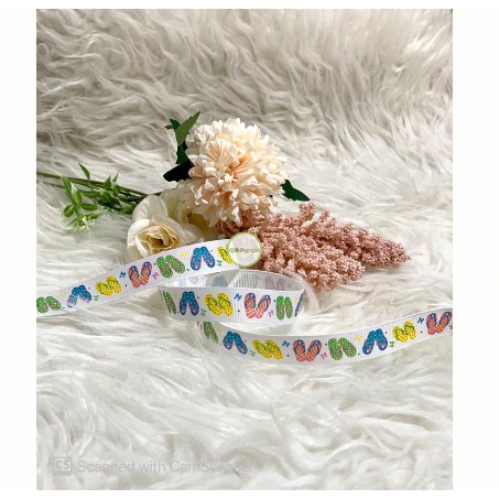 ( Meter ) PITA GROSS GRAIN MOTIF 5/8 IN / 1.5 CM / GROSSGRAIN BABY BOY / BABY GIRL / CUPCAKE / BALLERINA / HELLOKITTY / ICE CREAM / MINNIE / BEACH / HAPPY BIRTHDAY / HIASAN KADO / PARCEL / HAMPERS