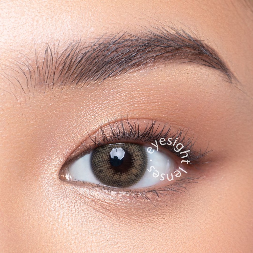 EYESIGHT LENSES Softlens Princess Bollycon DNA Hazel | Softlens Korea 14.0mm Warna Hazel Semi Terang, Bisa Normal dan Minus (2pcs/sepasang)