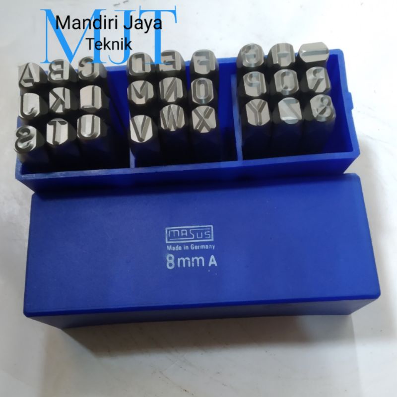 

MASUS Germany Huruf Ketok 8 mm Stamp Punch Letter A - Z