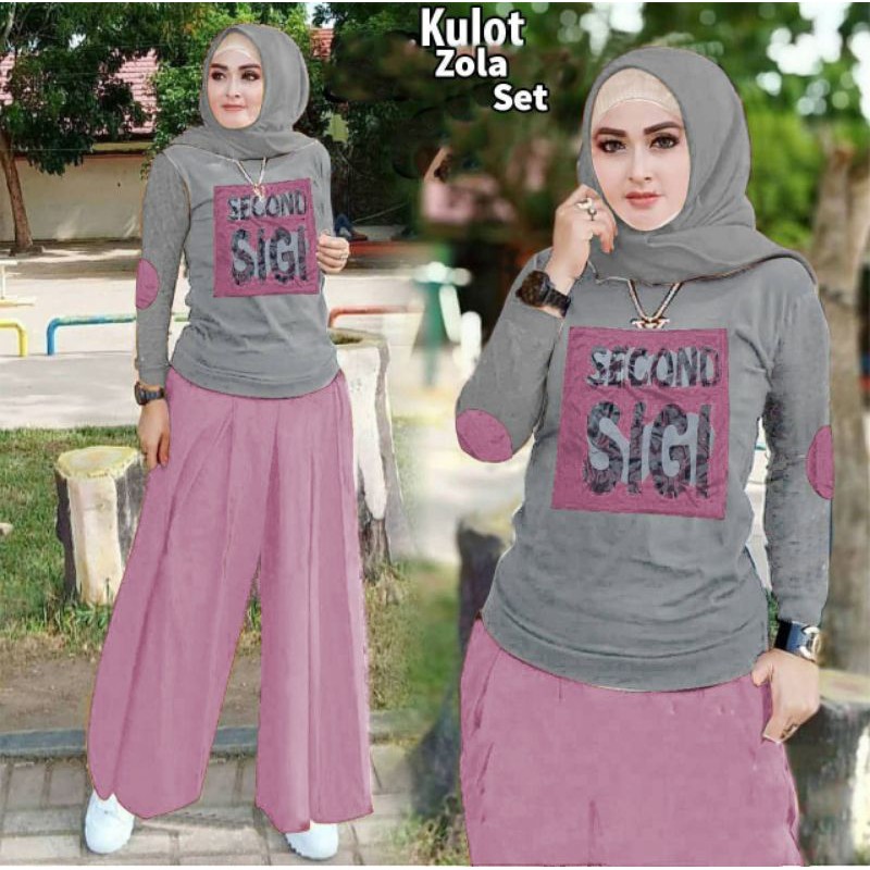 PCS SET ZOLA BAHAN BABYTERRY SETELAN ATASAN DAN CELANA FE