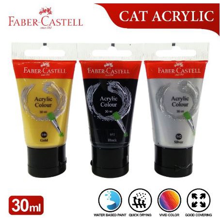 

Cat Akrilik Faber Castell 30 ML Cat Lukis Cat Warna