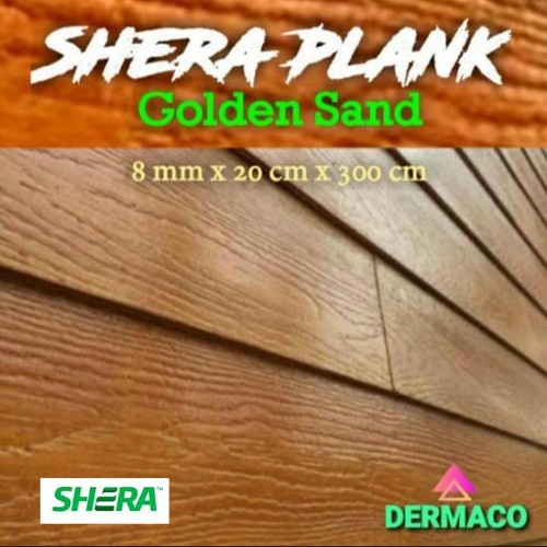 SHERA PLANK TEAK GOLDEN SAND 20 CM / LISPLANG GRC 8 mm x 20 cm x 300cm