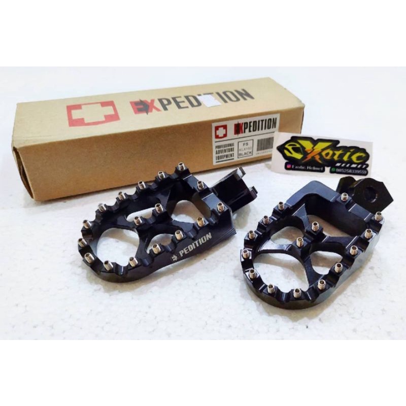 pijakan kaki tempat pedal kaki foot step footstep bostep bustep variasi accesoris expedition KLX