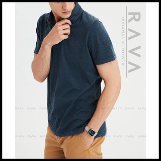 Rava Baju Kaos  Kerah  Henley Kancing Polos Model Polo 