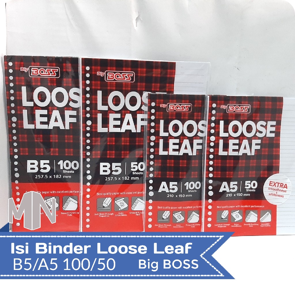 

Kertas File Isi Binder Loose Leaf Big Boss