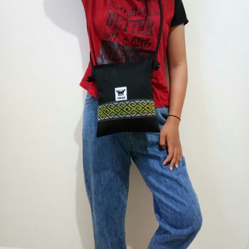 Tas selempang mini/tas HP, Tastenunetnik, tastoraja, mendakigunung