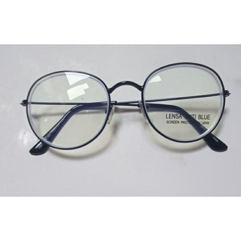 Kacamata Rabun Jauh/Minus Frame Retro Blueray Antiradiasi