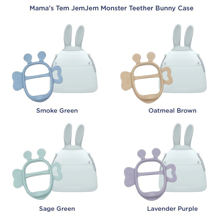 Mama's Tem JemJem Monster Teether Bunny Case | Gigitan Bayi