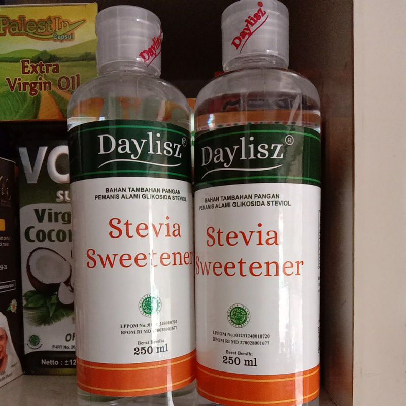 

Paket 2 Botol Daylisz Stevia Sweetener Pemanis Alami