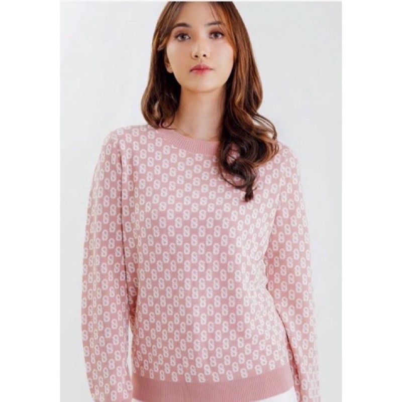 PL Signature Sweatshirt pink L BenangJarum Buttonscarves