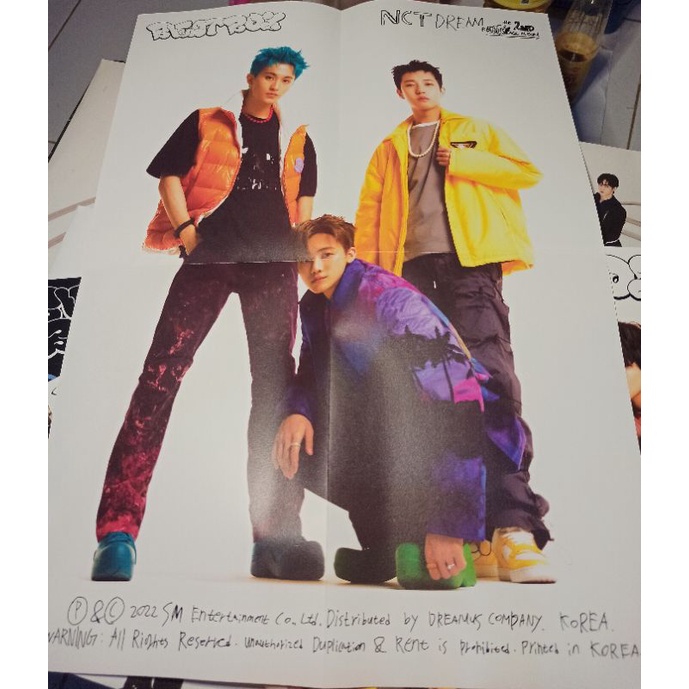 NCT Dream Album Beatbox New School Jaemin Renjun Mark folded poster