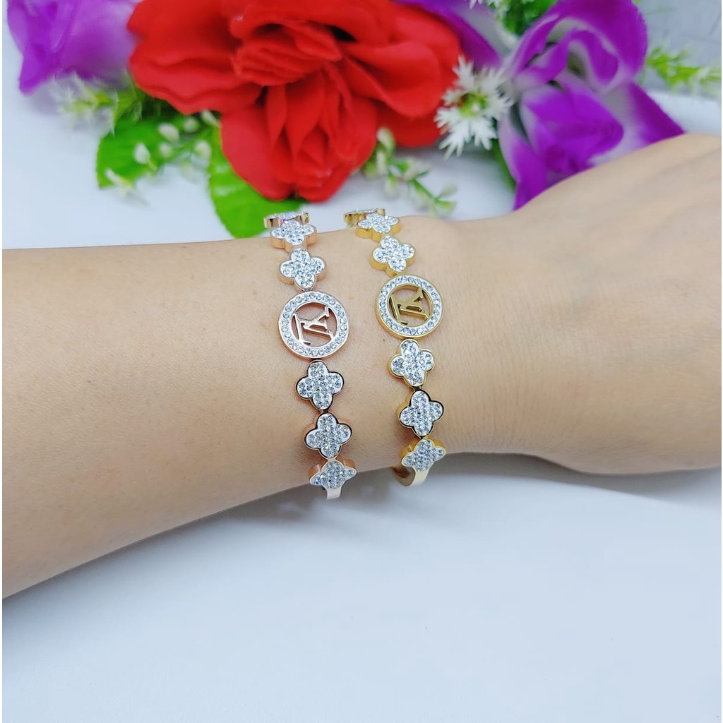 Titanium gelang tangan  permata perhiasan wanita Jewelry 0048