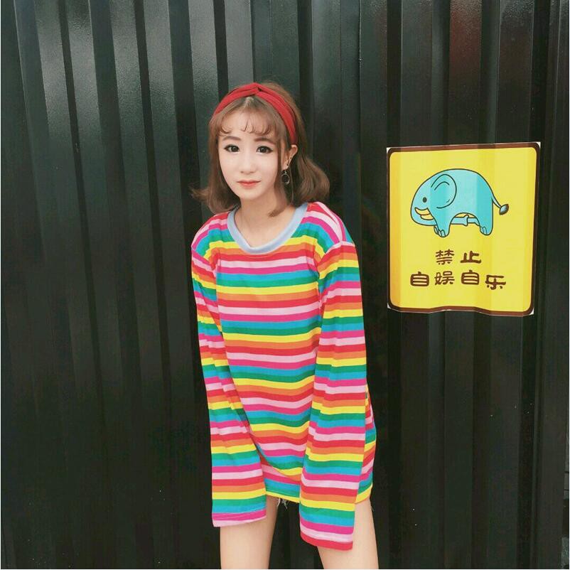 Bess - Kaos Lengan Panjang RAINBOW / Kaos Lengan Panjang RAINBOW - XL