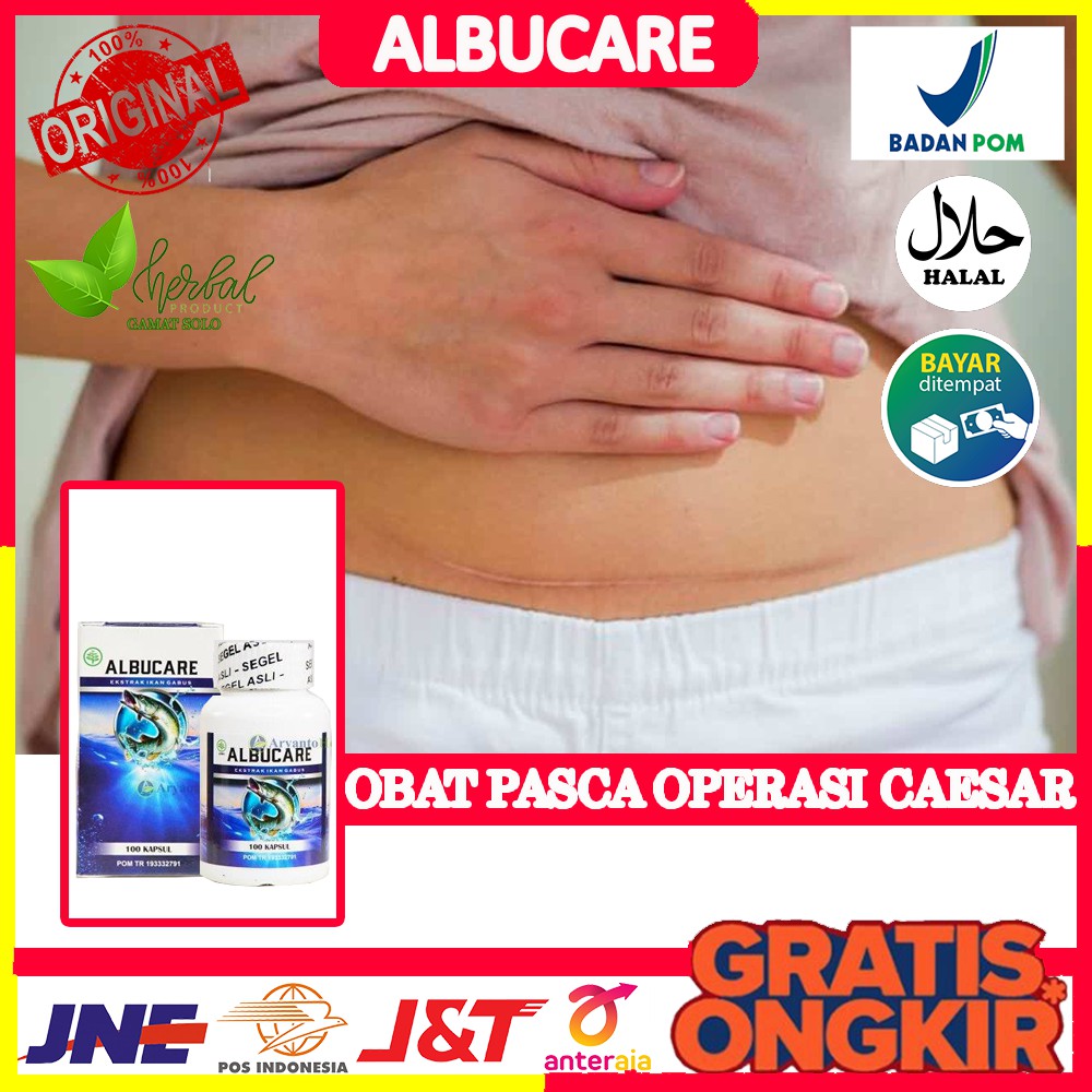 Obat Luka Pasca Operasi Caesar, Mengeringkan Bekas Operasi, Luka Dalam, Albucare di Solo - Halal MUI