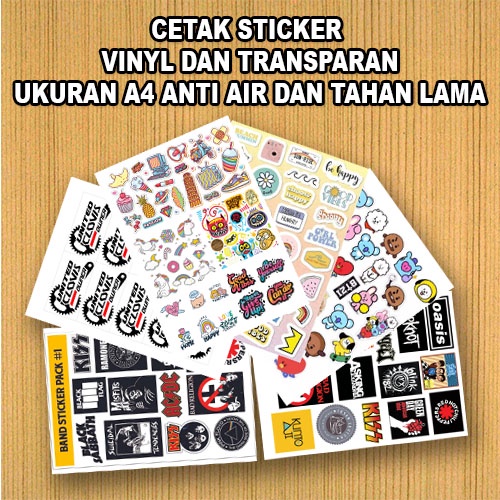 

Cetak Sticker Vinyl Dan Transparan Ukuran a4 Anti Air dan Tahan Lama