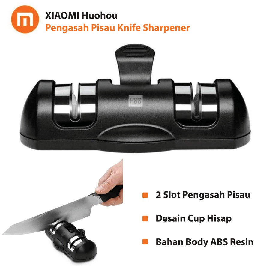 AKN88 - HU0045 Alat Pengasah Pisau 2 Slot - Knife Sharpener