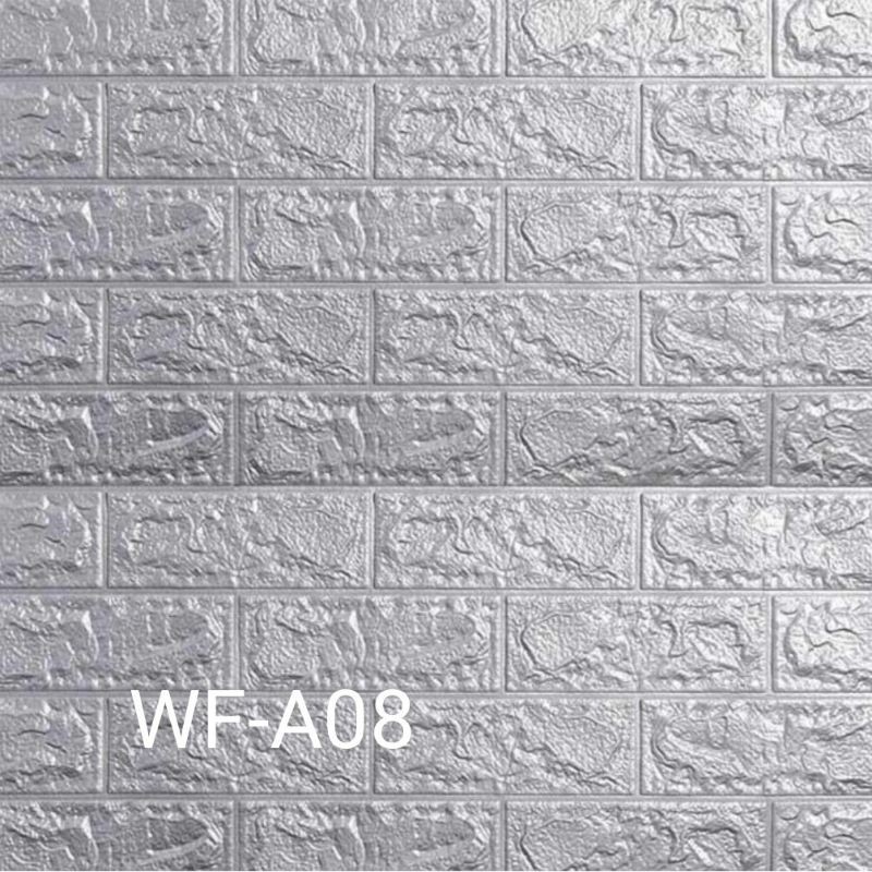 wallpaper 3d foam bata silver 3mm