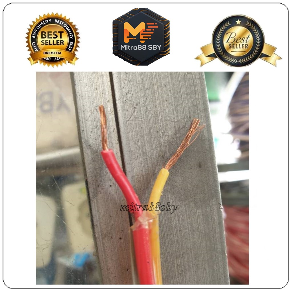 Mitra88sby kabel bulat transparan listrik 2x0,75 dan 2x1,5 per meter