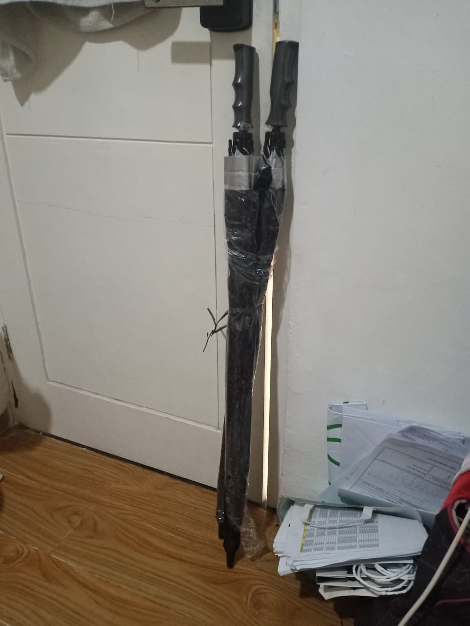 Payung Golf Jumbo Polos Silver Pelangi - Payung Mobil Besar Anti Uv