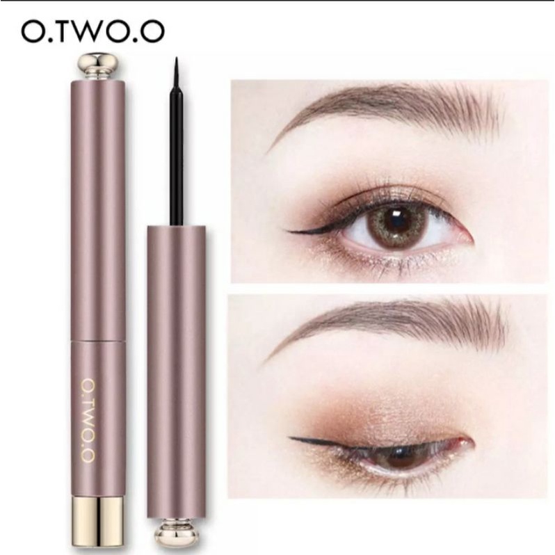 O.TWO.O Eyeliner Pencil Cair Liquid Silk Ultra Waterproff Longlasting Eyeliner Pen