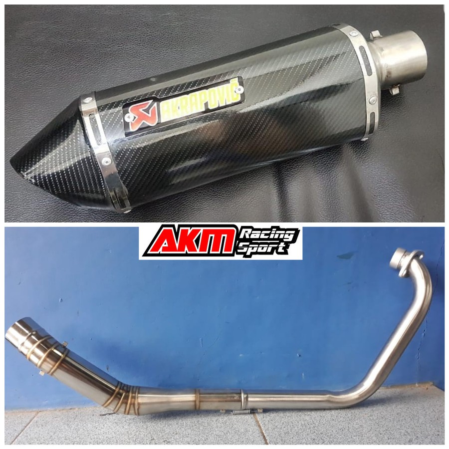 Knalpot Akrapovic Tiger/Scorpio/Ninja Mono fullset