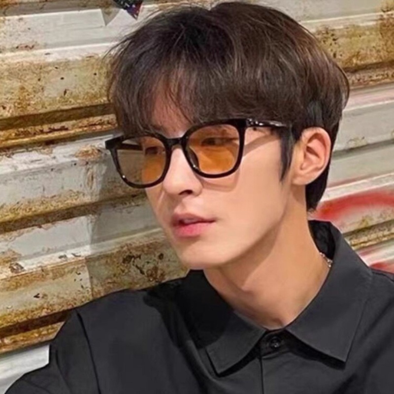 (YUZHU) Kacamata Pelindung Matahari Bingkai Persegi Fashion Korea Baru Permen Warna UV Perlindungan Sunglasses