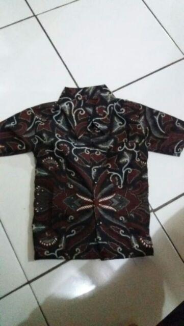 Batik Khan - Couple Ayah Anak Kidz Batik Anak Kemeja Pria Motif Gading Mas