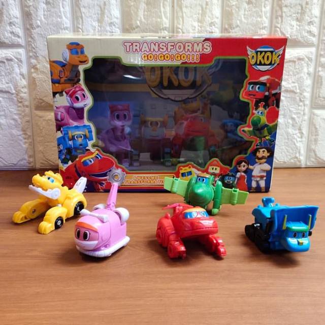 Mainan Set Go Go Dino - Gogo Robot Mobil Dinosaurus Anak Edukatif