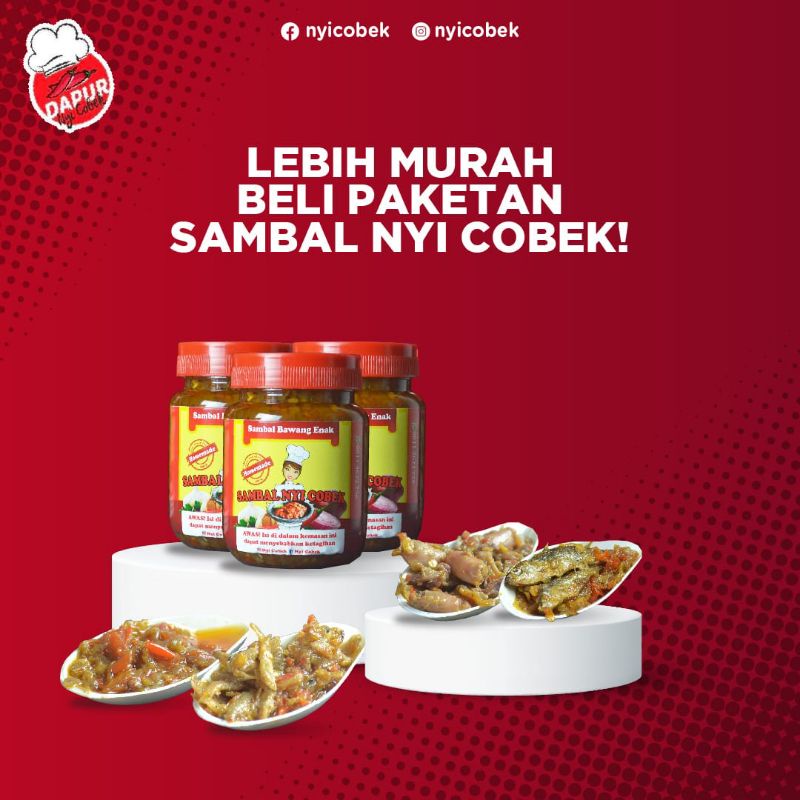 

Paket B : 10 Sambal Original Nyi Cobek