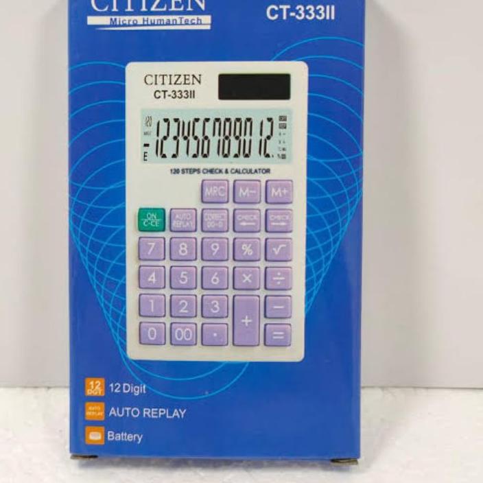 

Promo melimpah⭐ KALKULATOR SAKU CITIZEN CT- 333II / CALCULATOR KECIL >.