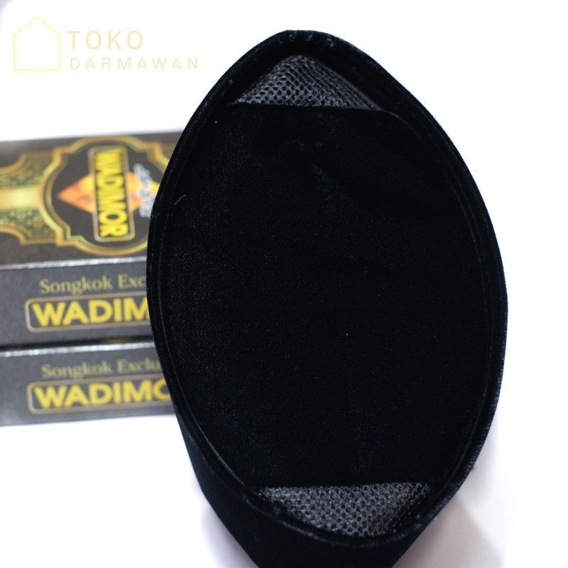 Songkok Hitam Wadimor Tinggi 7 cm 8 cm 9 cm 10 cm Peci Wadimor Pendek