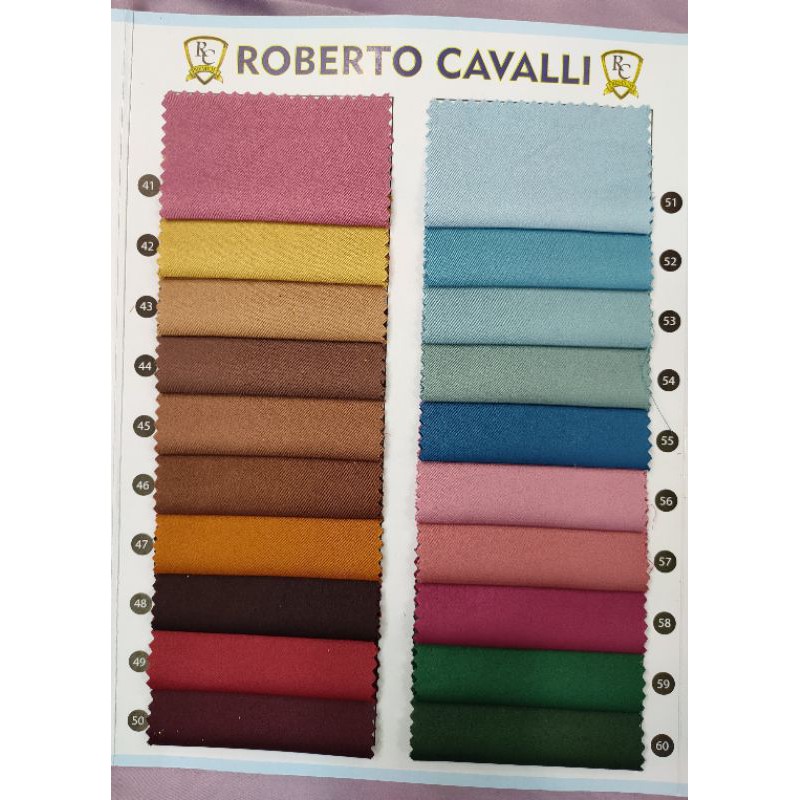 Kain Satin Roberto Cavali  ORI PREMIUM / SATIN ROBERTO CAVALI / Harga Persetengah meter