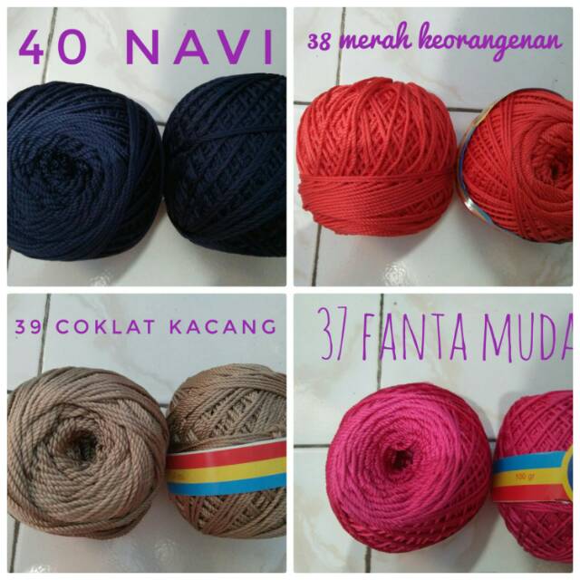 Benang rajut poly indo