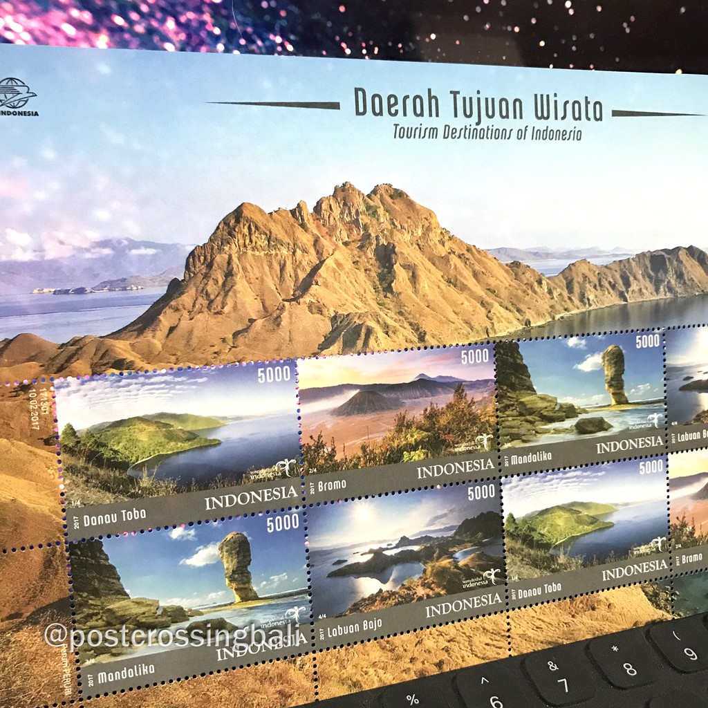 

Prangko Daerah Tujuan Wisata 2017 DTW Perangko Mini Full Souvenir Sheet FS MS SS Postal Postage Mint