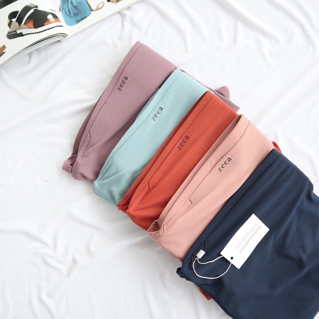 Zelonica Hijab Sport Withpad Bergo Bahan Premium