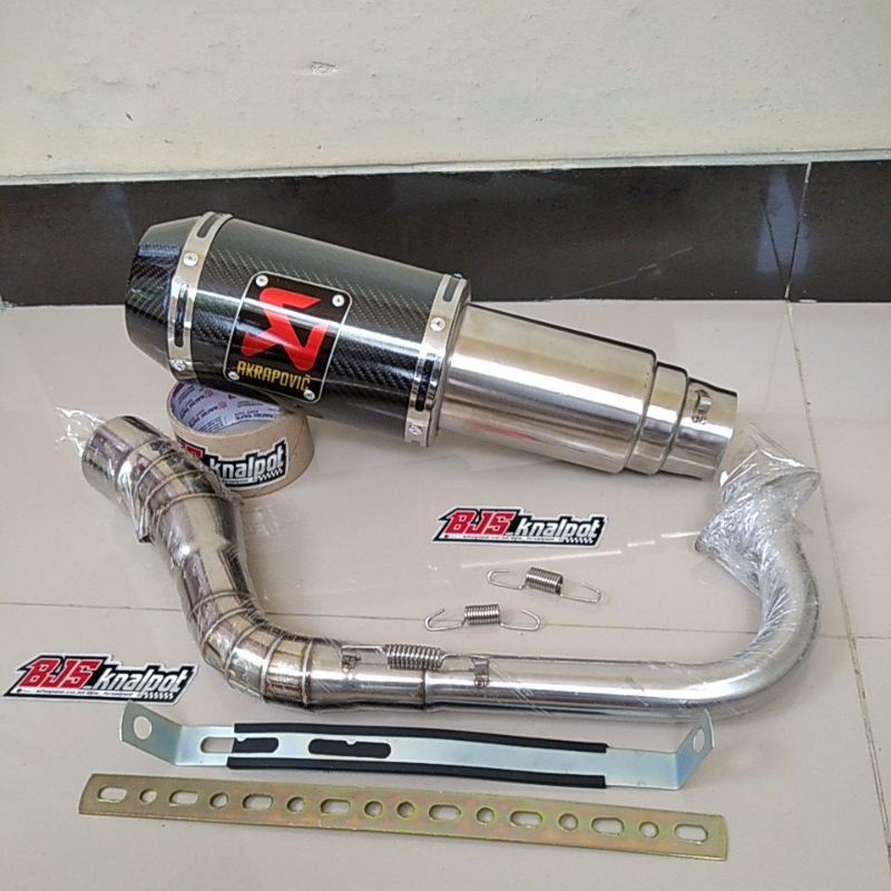 Knalpot akrapovic Nmax Aerox 155 Vario Beat street Scoopy new Xride mio soul Adv pcx Genio-Carbon - x ride