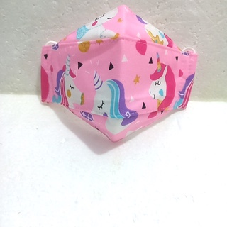 Masker kain KF94 anak motif random earloop isi 1pc