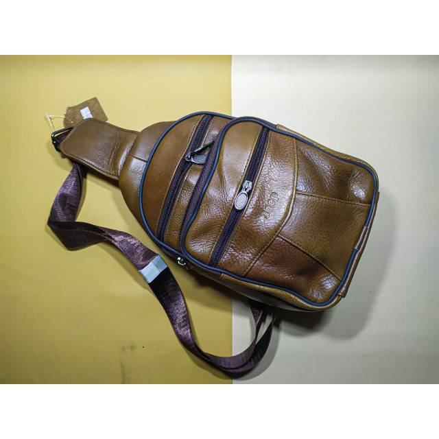 WAISTBAG PRIA ASLI KULIT SAPI GARUT TERMURAH BERKUALITAS