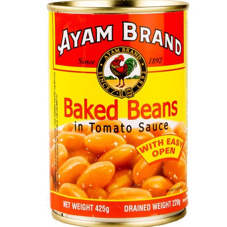 

Baked Beans in Tomato Sauce 425gr x 3 kaleng PAKET EKONOMIS AYAM BRAND