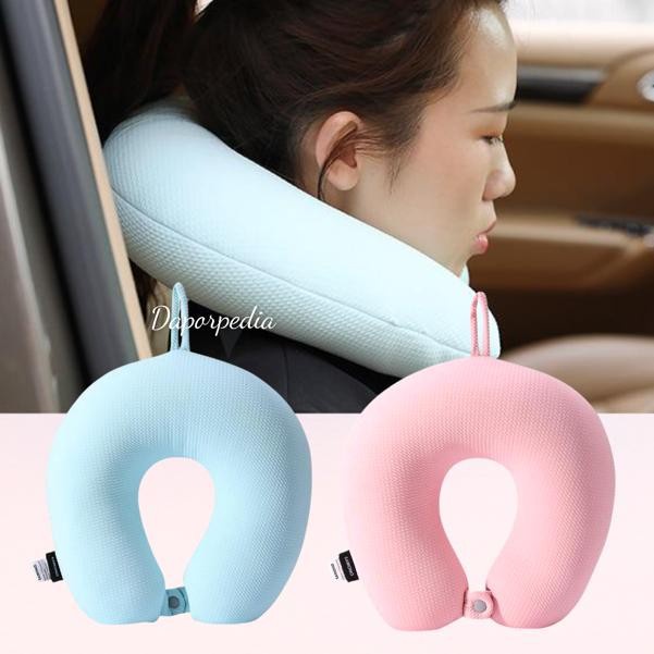 COD Bantal Leher Travel Anti Pegal Lembut untuk Dewasa Multifungsi SAMONO Berkualitas Murah Samono SNP001