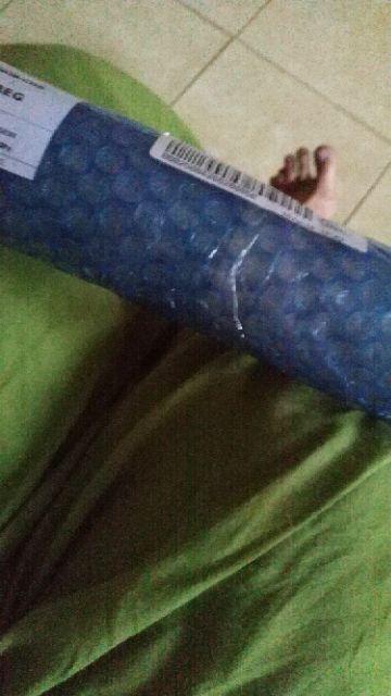 Wallpaper Sticker Dinding Papan Kayu Kuning Gading Biru Walpaper Stiker