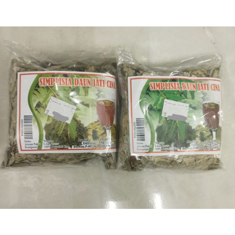 

Daun Jati Cina Simplisia